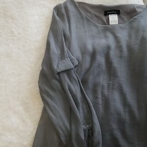 grey & black long sleeve tunic